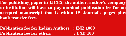For publishing paper in IJCES, the author, author's company or institution will have to pay nomin...